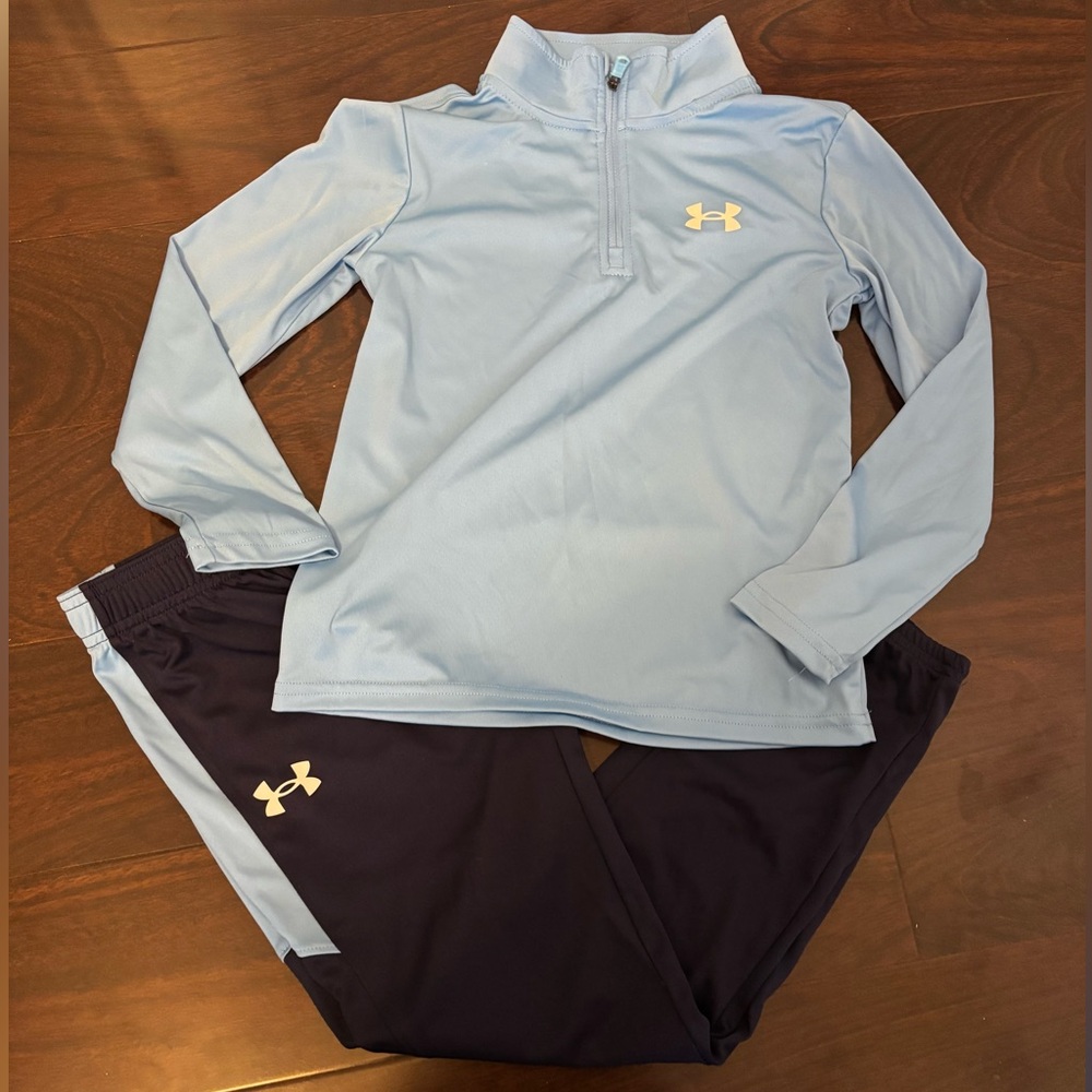 Under Armour Light Blue & Navy Outfit Size 7